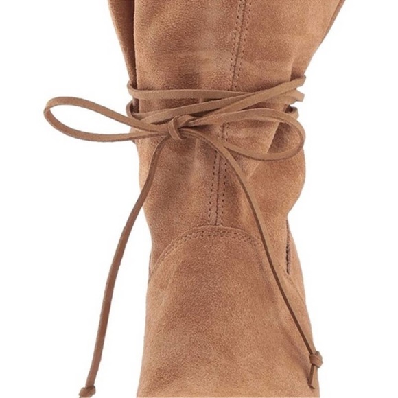 Toms Tan Lace Up Boots - Picture 2 of 10